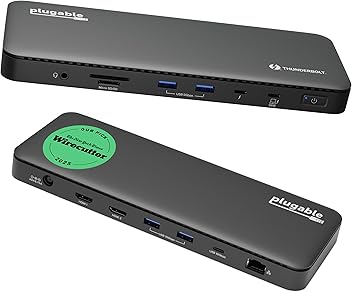 Plugable Thunderbolt 4ハブ　USBC-HDMIアダプター付 Amazon.com: Plugable Thunderbolt 4 Hub Bundle Includes USB-C
